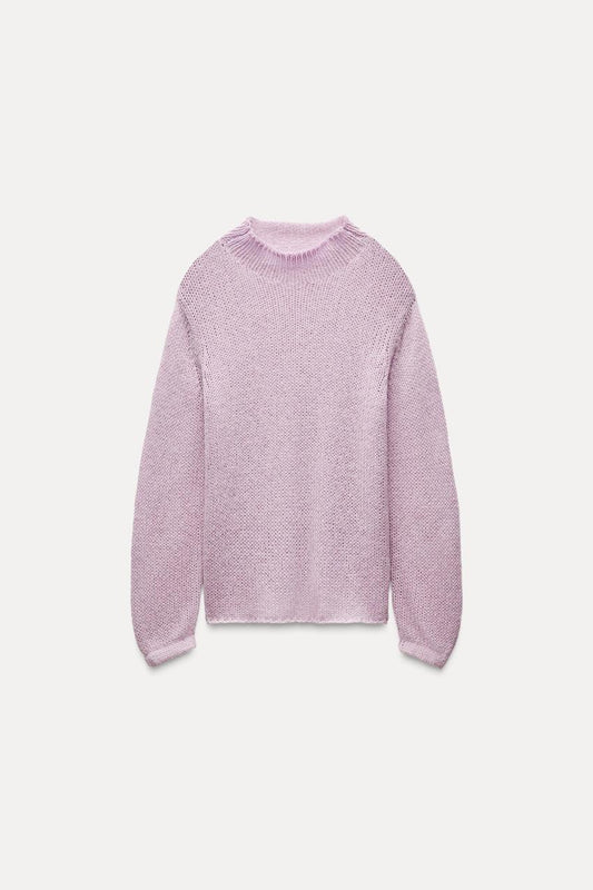 High Neck - Pink - Sweater