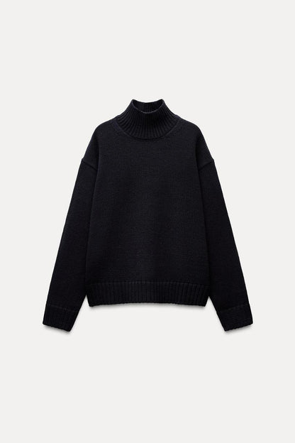 High Neck - Black - Sweater