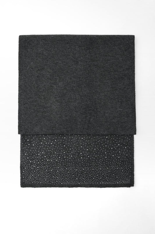 Shimmer Knit Scarf - Black - Scarves