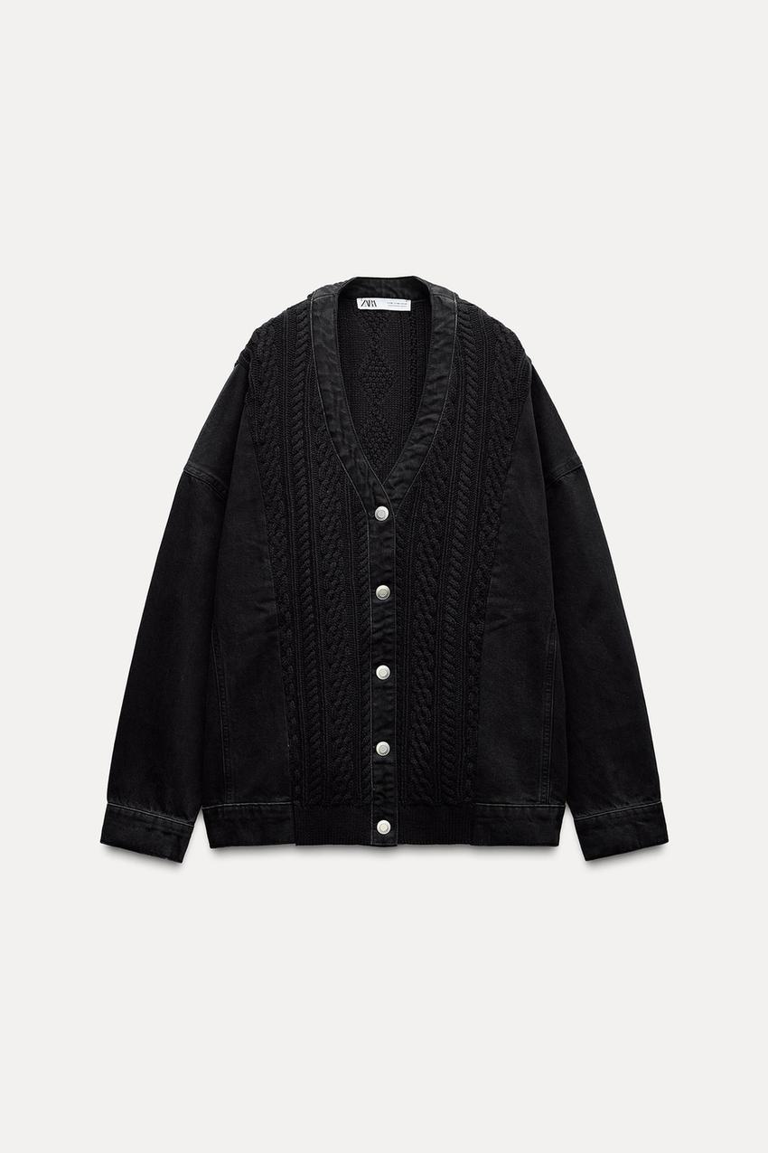 Wool Jacket - Black - Cardigan