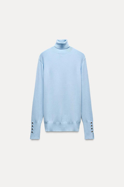 Basic Plain - Blue - Sweater