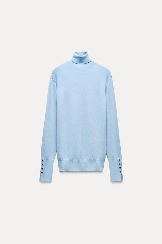 Basic Plain - Blue - Sweater