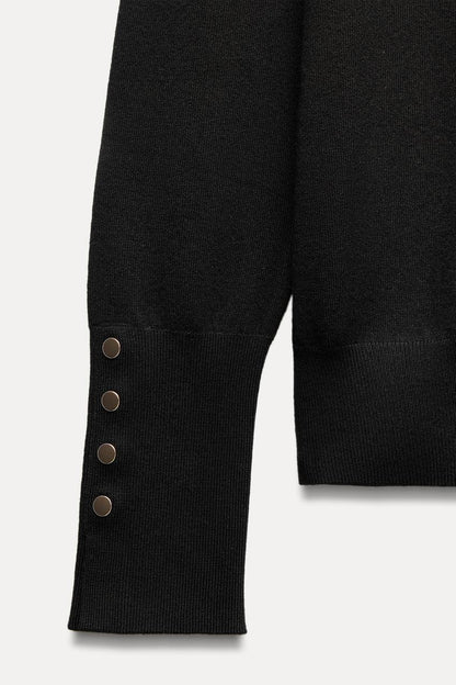 Basic Plain - Black - Sweater